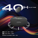 JBL Wave Buds 2 ANC Earbuds with BTv5.3,Multi Connect,Fast Charge,40H runtime,4 Mics Bluetooth Headset (Black, True Wireless)