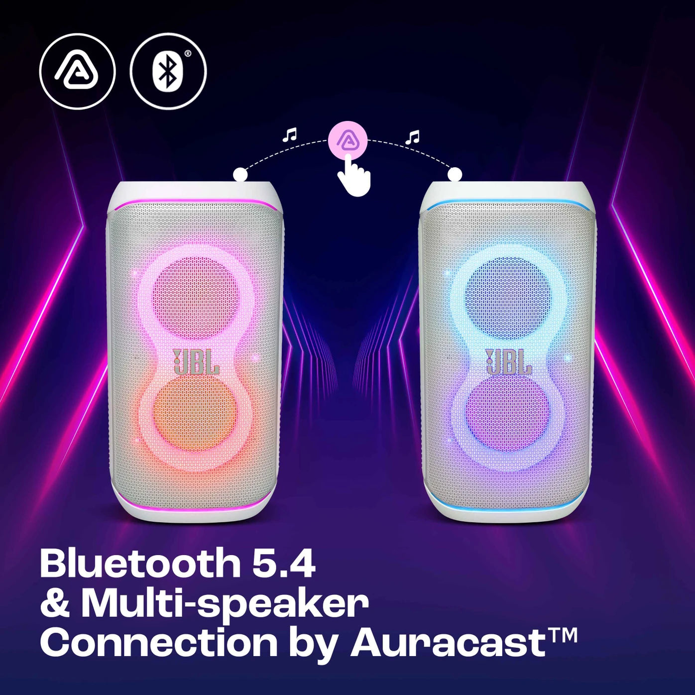JBL Partybox 120, AI Sound Boost, Futuristic Light Show, Upto 12Hrs Playtime 160 W Bluetooth Party Speaker (White, Mono Channel) - CarrotKart | India's first Open Box ecommerce platform