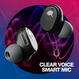 Skullcandy Mod TWS Dual-device pairing,Stay-Aware Mode,34Hr Playtime,Customize with App Bluetooth Headset (Light Gray Blue, In the Ear, True Wireless)