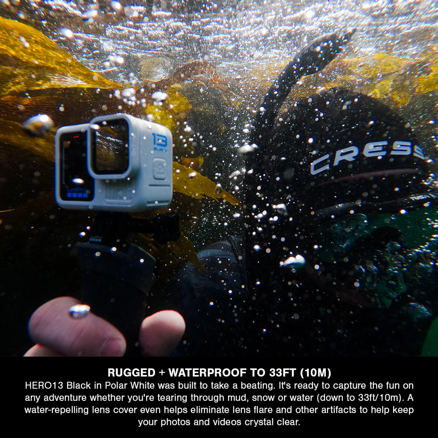 GoPro Hero13 Black Polar White Sports and Action Camera (Black, White, 27 MP)