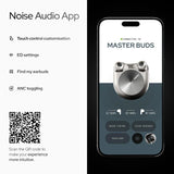Noise Master Buds, Sound by BOSE, 49dB ANC, 6 Mic ENC, 44 Hr Battery, Spatial Audio Bluetooth Headset (Onyx, True Wireless)