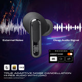 JBL Live Beam 3, Hi-Res LDAC Audio ANC TWS, SmartCase,48H Runtime, Wireless Charging Bluetooth Headset (Black, True Wireless)