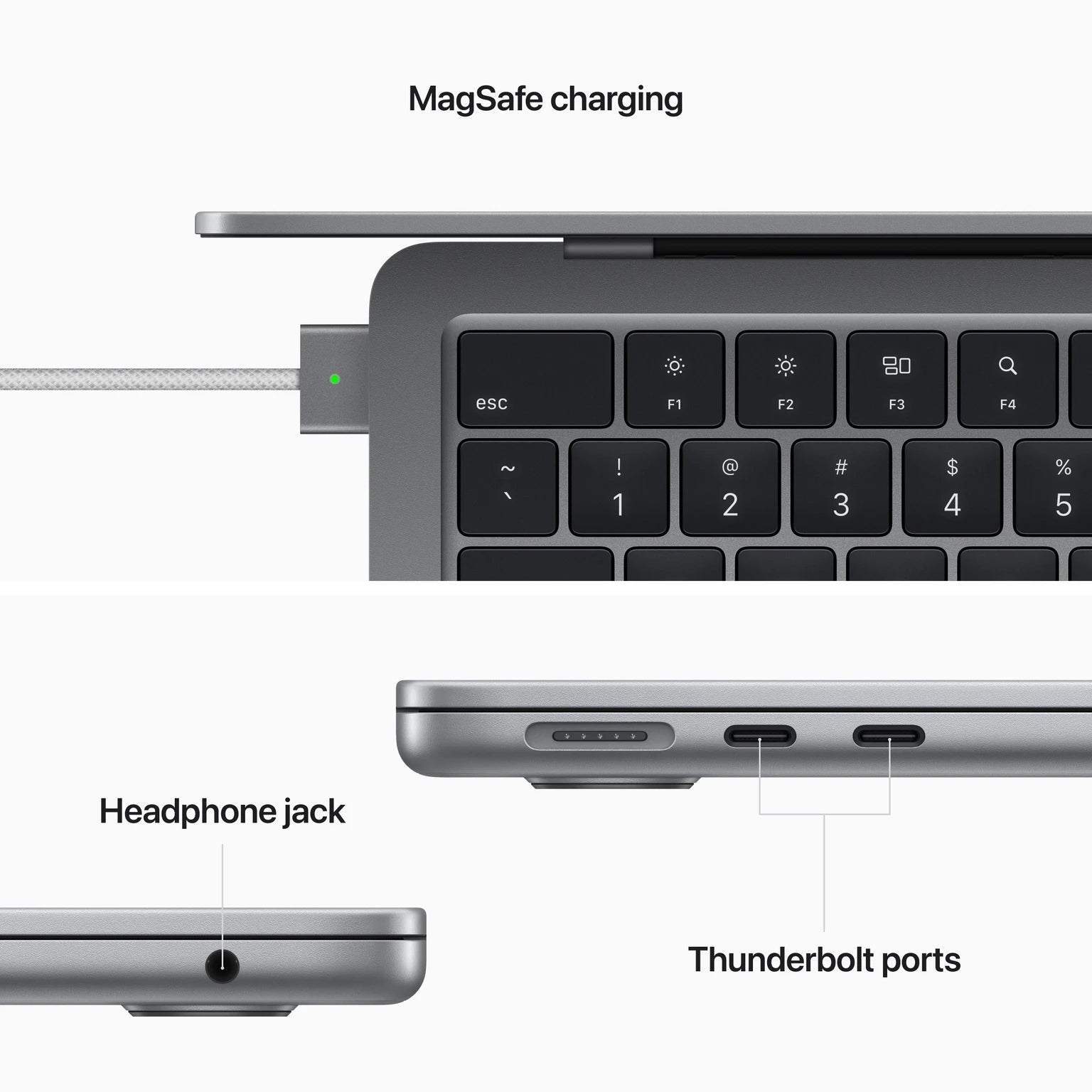 Apple MacBook AIR M2 - (8 GB/256 GB SSD/Mac OS Monterey) MLXW3HN/A (13.6 Inch, Space Grey, 1.24 Kg)