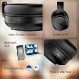 boAt Rockerz 430, 40ms Latency, 40H Battery, Stream Ad Free Music via App, Bluetooth Headset (Starry Night, On the Ear)