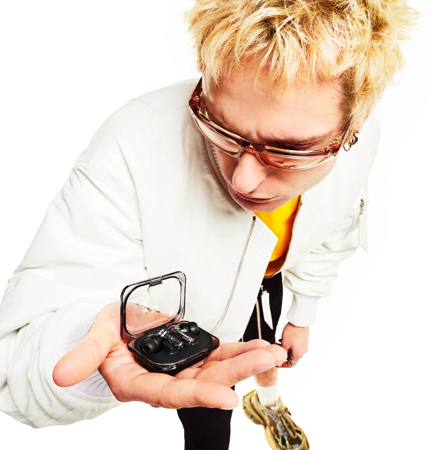 Nothing Ear (a) 2024 | ChatGPT Compatible | Hi-Res audio | LDAC Bluetooth Headset (Yellow, True Wireless)