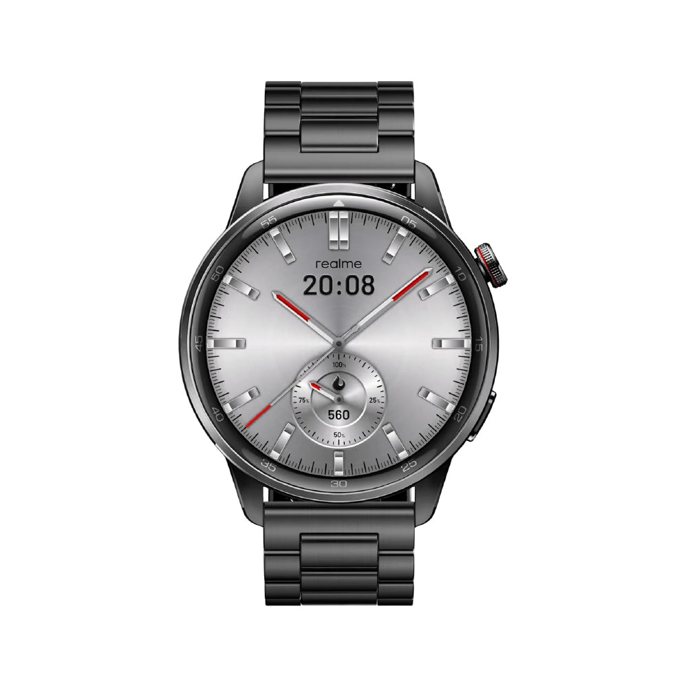 Realme Watch S2, 1.43" AMOLED Display, Super AI Engine & Upto 20 Days Battery Smartwatch (Grey Strap, One Size)
