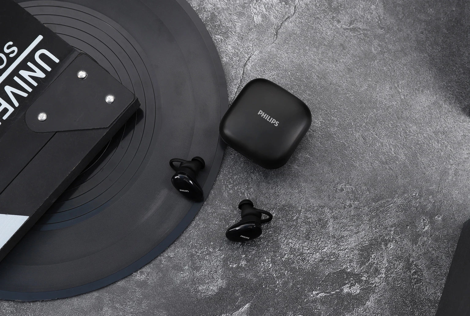 PHILIPS TAT4205 (TWS) True Wireless Earbuds with IPX5 water-proof, Touch control Bluetooth Headset (Black, True Wireless)