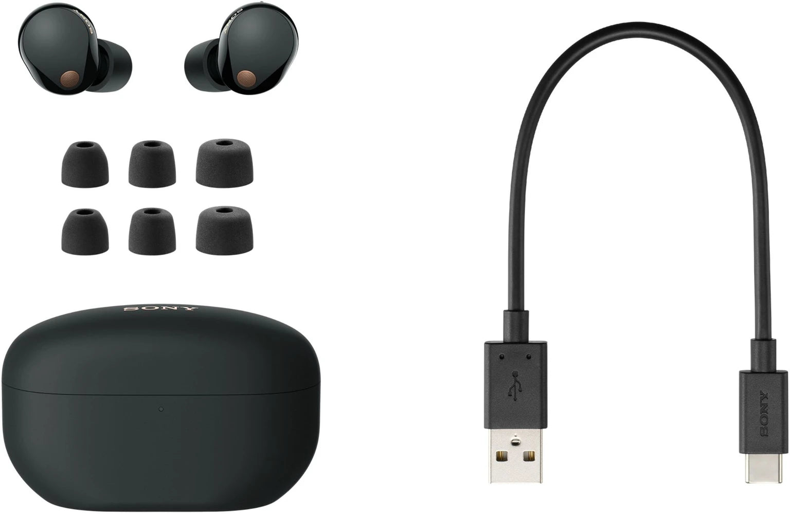 Sony WF1000XM5/BZIN Bluetooth Headset (Black, True Wireless)